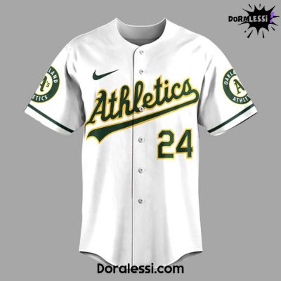 Oakland Athletics MLB Rickey Henderson 24 Baseball Jersey