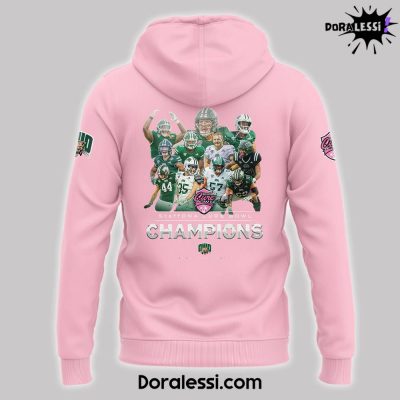 Ohio Bobcats Cure Bowl Champions Pink Hoodie