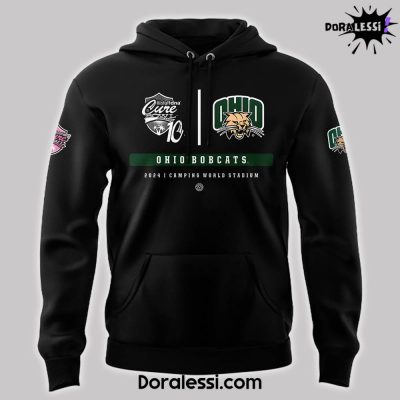 Ohio Bobcats Staff DNA Cure Bowl Champions Black Hoodie