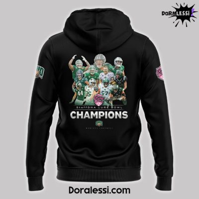 Ohio Bobcats Staff DNA Cure Bowl Champions Black Hoodie