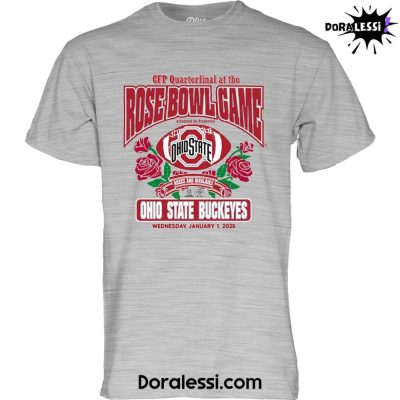 Ohio State Buckeyes Rose Bowl Grey Tee