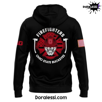 Ohio State Buckeyes x Firefighter Appreciation Night Premium Limited Pullover Hoodie 3