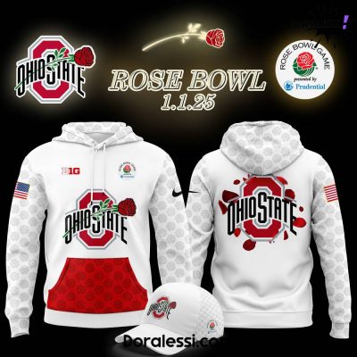 Ohio State Buckeyes x Rose Bowl Game White Hoodie