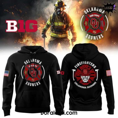 Oklahoma Sooners x Firefighter Appreciation Night Premium Limited Hoodie