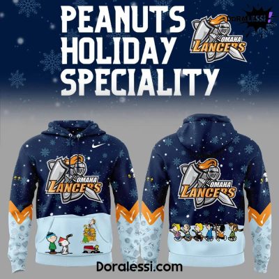 Omaha Lancers Peanuts Holiday Speciality X Snoopy Hoodie