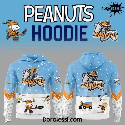 Omaha Lancers Peanuts X Snoopy Blue Hoodie