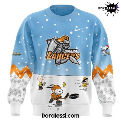 Omaha Lancers Peanuts X Snoopy Blue Sweatshirt