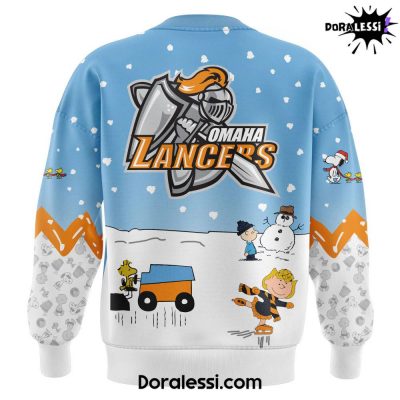 Omaha Lancers Peanuts X Snoopy Blue Sweatshirt