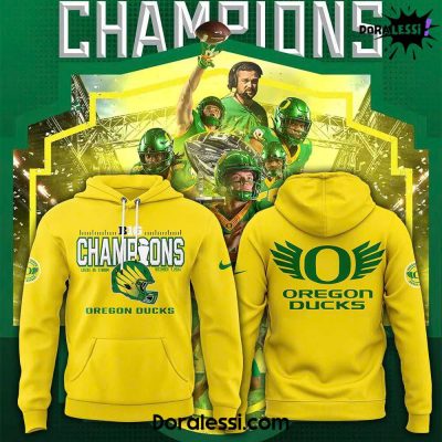 Oregon Ducks 2024 Big Ten Football Conference Champions Premium Edition Hoodie