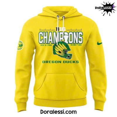 Oregon Ducks 2024 Big Ten Football Conference Champions Premium Edition Hoodie