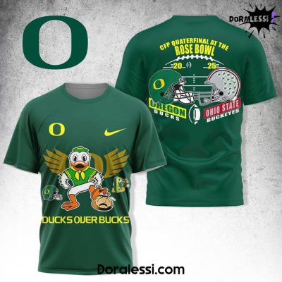 Oregon Ducks “Ducks Over Bucks” Green Tee