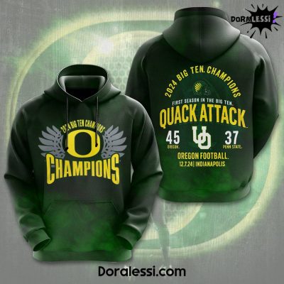 Oregon Ducks First Season In The Big Ten Quack Attack Hoodie