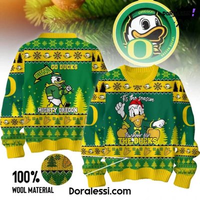 Oregon Ducks Tis The Season To Cheer For The Ducks Sweater