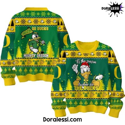 Oregon Ducks Tis The Season To Cheer For The Ducks Sweater