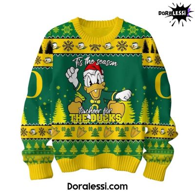 Oregon Ducks Tis The Season To Cheer For The Ducks Sweater