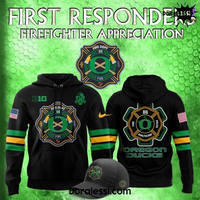 Oregon Ducks X 2024 Firefighter Appreciation Night Premium Limited Hoodie