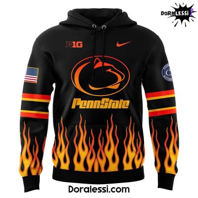 Penn State Football NCAA Firefighter Appreciation Night Black Hoodie