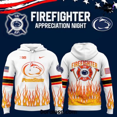 Penn State Football NCAA Firefighter Appreciation Night White Hoodie