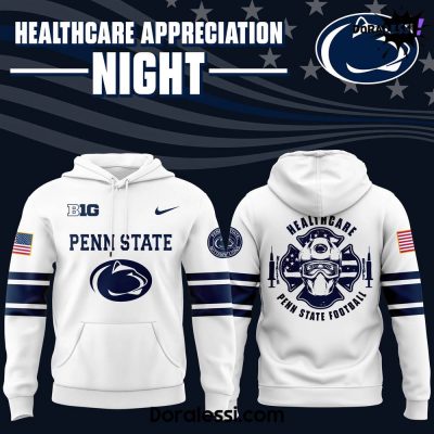 Penn State Football x 2025 Healthcare Appreciation Night Premium Limited White Hoodie