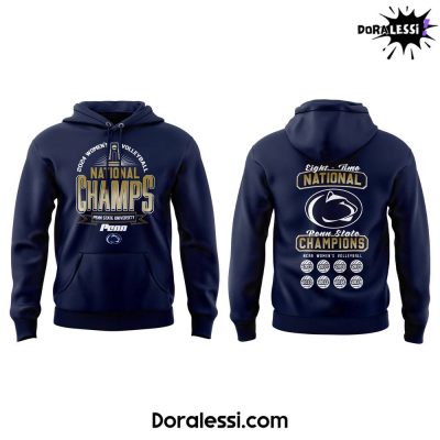 Penn State Nittany Lions 2024 Eight Time National Champions Hoodie