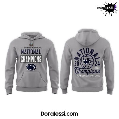 Penn State Nittany Lions 2024 NCAA Division I Womes Volleyball National Champions Grey Hoodie