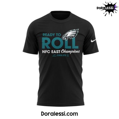 Philadelphia Eagles Coach Nick Sirianni 2024 NFC East Champions Black Tee