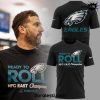 Philadelphia Eagles 2024 NFC East Champions Line Up Black Tee