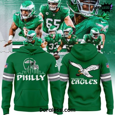 Philadelphia Eagles Kelly Green Threads Hoodie