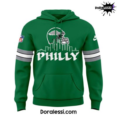 Philadelphia Eagles Kelly Green Threads Hoodie