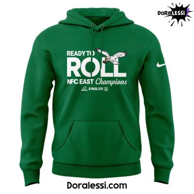 Philadelphia Eagles Locker Room NFC East Division Champions Kelly Green Hoodie