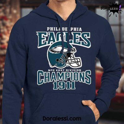 Philadelphia Eagles NFC East Division 1911 Champions Black Hoodie