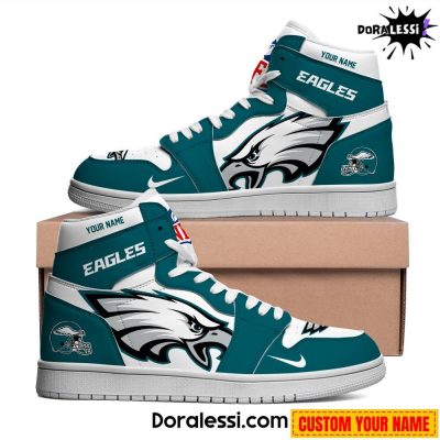 Philadelphia Eagles Personalized Air Jordan 1 Sneaker