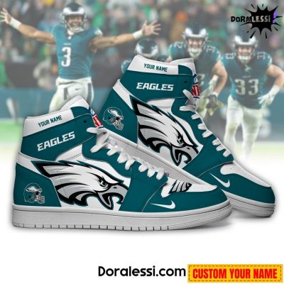 Philadelphia Eagles Personalized Air Jordan 1 Sneaker