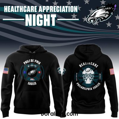 Philadelphia Eagles x 2024 Healthcare Appreciation Night Premium Limited Black Hoodie