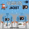 Columbus Blue Jackets Peanuts & Snoopy Night Navy Baseball Jacket