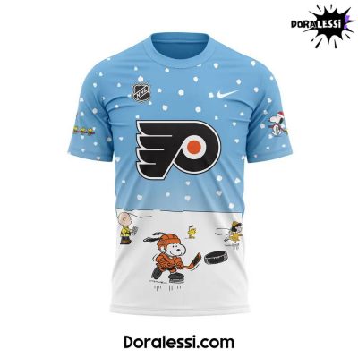 Philadelphia Flyers Peanuts & Snoopy Night Blue T-Shirt