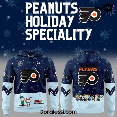 Philadelphia Flyers Peanuts & Snoopy Night Navy Hoodie