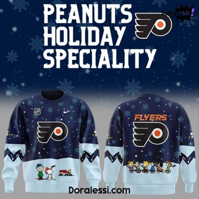 Philadelphia Flyers Peanuts & Snoopy Night Navy Sweatshirt