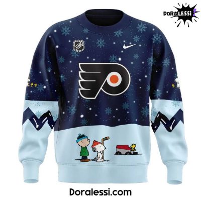 Philadelphia Flyers Peanuts & Snoopy Night Navy Sweatshirt