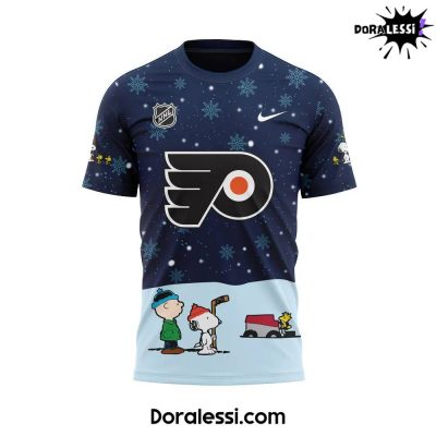 Philadelphia Flyers Peanuts & Snoopy Night Navy T-Shirt