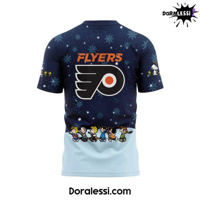 Philadelphia Flyers Peanuts Snoopy Night Navy TShirt