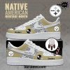 Minnesota Vikings NFL Winter White Out Personalized Air Force 1 Sneaker