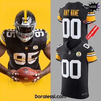 Pittsburgh Steelers Throwback 50th Anniversary Super Bowl Custom Football Jersey