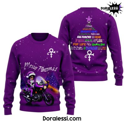 Prince X Merry Princemas Premium Purple Sweatshirt