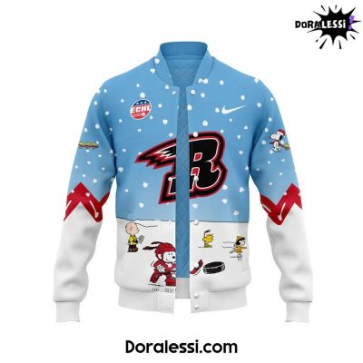 Rapid City Rush Peanuts & Snoopy Night Blue Baseball Jacket