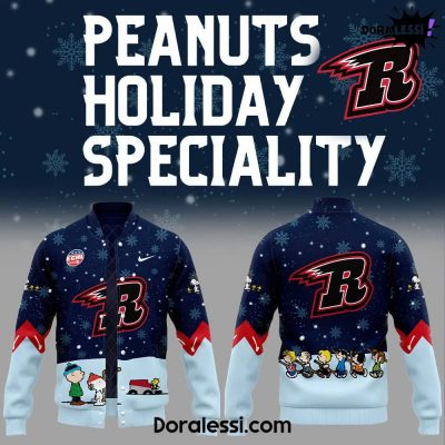 Rapid City Rush Peanuts & Snoopy Night Navy Baseball Jacket