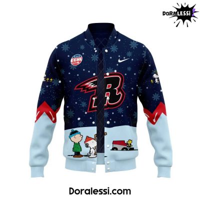 Rapid City Rush Peanuts & Snoopy Night Navy Baseball Jacket