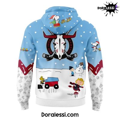 Red Deer Rebels Peanuts And Snoopy Night Hoodie