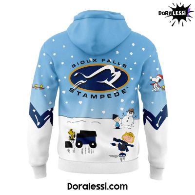 Sioux Falls Stampede Peanuts Snoopy Night Blue Hoodie