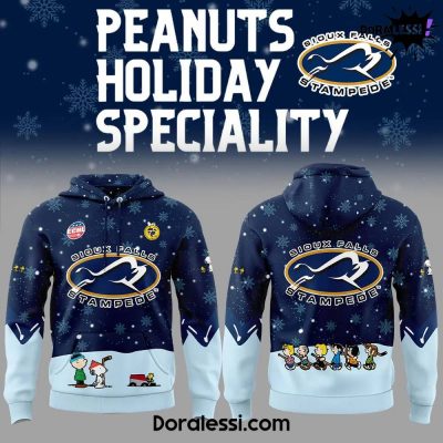 Sioux Falls Stampede Peanuts & Snoopy Night Navy Hoodie